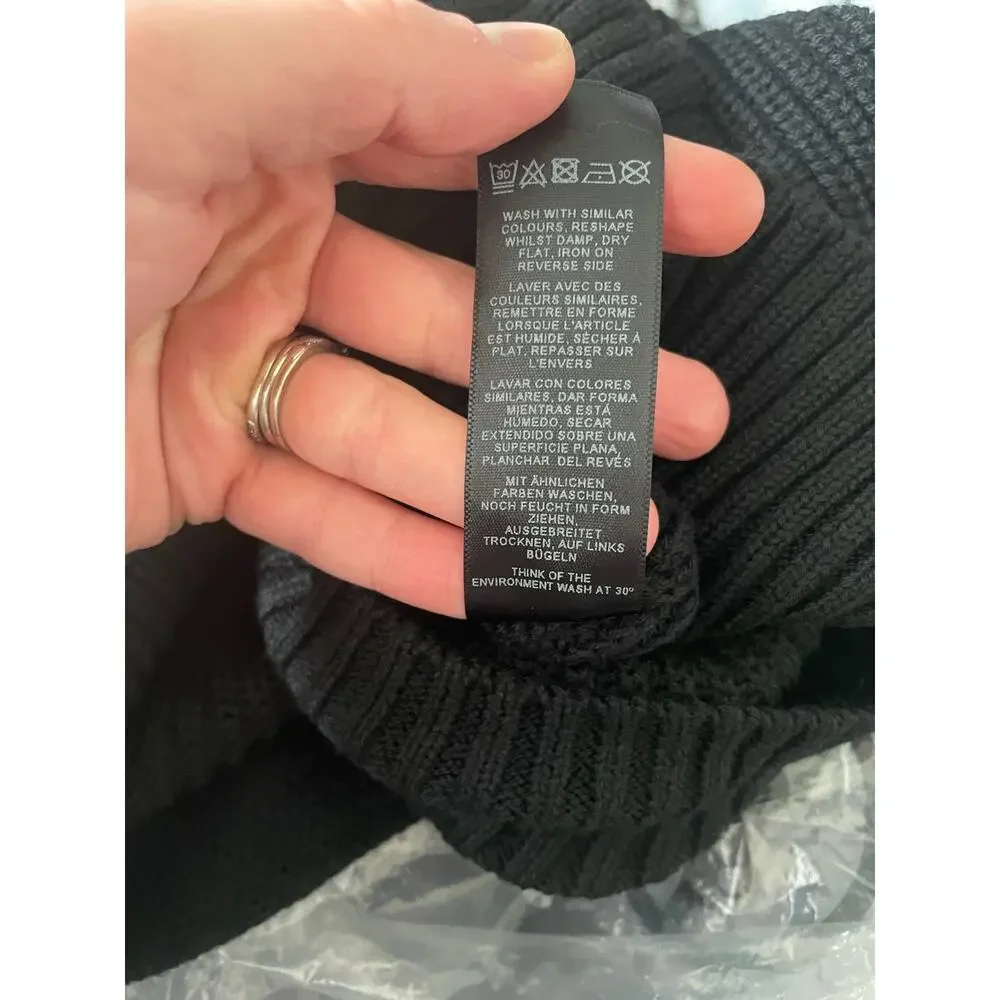 NWT ASOS Plus Chunky Knit Wool Open Oversized Cardigan Sweater Dolman Sleeve 18 - Picture 6 of 6